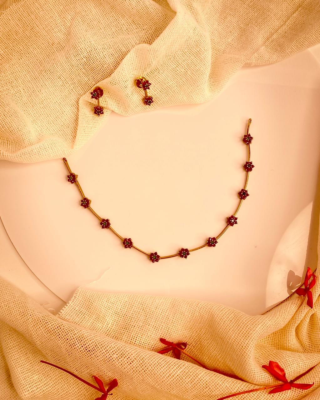 AD Stone Necklace set