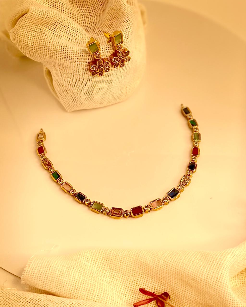 AD Stone Necklace