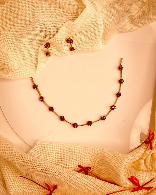 AD Stone Necklace set
